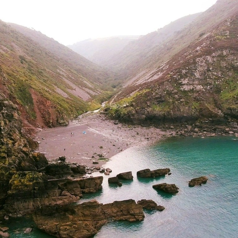 Heddons mouth, rugged walking route