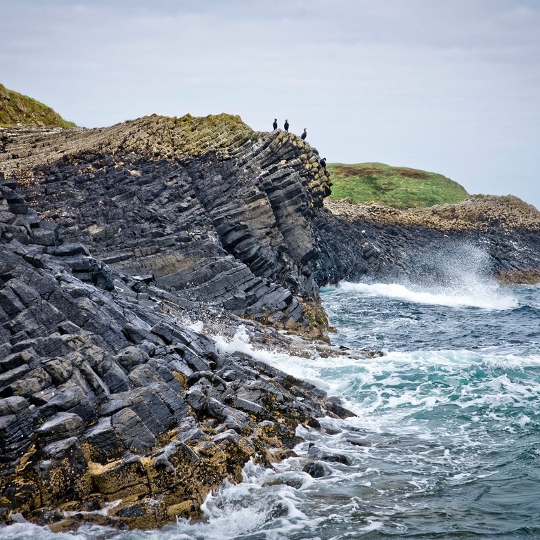 Staffa Island and Fingals Cave in the Inner Hebrides