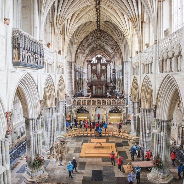Inside view of beautiful cathedral