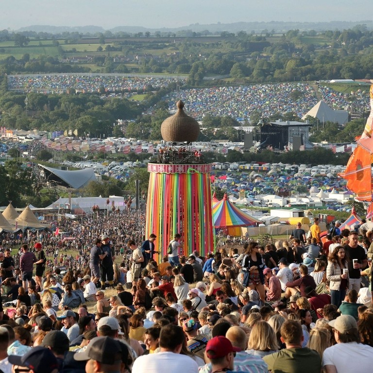 Crowd at Glastonbury Festival