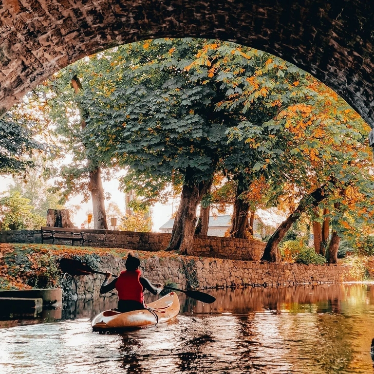 A kayaker on the Causeway Coast
