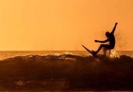 Surfing in Aberavon