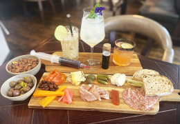 Zombie Cocktail Flight & Scavenger Snack Board