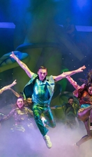 A performance of Jack and the Beanstalk on stage in Norwich