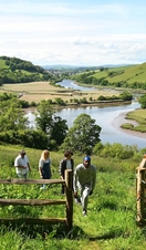 IMG_875_Coach House retreatants connect with the rewilding area at The Sharpham Trust 01
