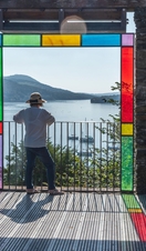 Claife viewing station on the western shore of Lake Windermere.