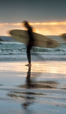 Surfers at Bantham Beach, Burgh Island