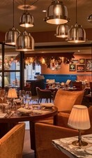 An interior view of Plate Restaurant in Bath