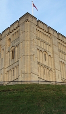 A view of Norwich Castle from below