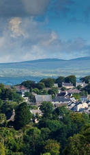 The Skyline of Narberth village in Pembrokeshire