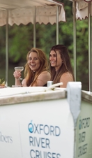A group of people on a river boat in Oxford