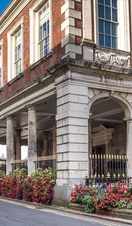 An outdoor shot of Windsor's Guildhall