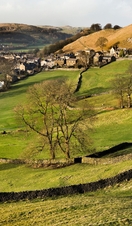 The small country town of Settle on the edge of the Yorkshire Dales, UK