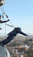 People at The Dare Skywalk Edge