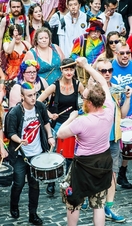 Crowd at Pride in Edinburgh