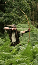 Robin Hood pictured in Sherwood Forest.