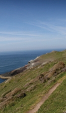 Marker alongside the Wales Coast Path