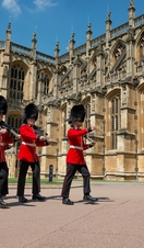 Guards marching, Windsor Castle