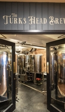 An indoor shot of the Turks Head Brewery in Exeter