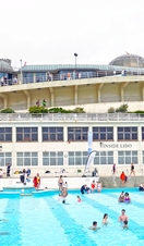 People in a lido pool at Tinside Lido in Plymouth