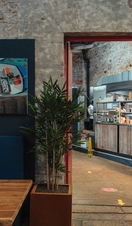 An interior view of the Hook and Line restaurant in Plymouth