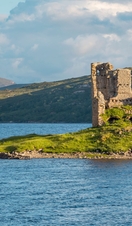 Ardvreck Castle on Loch Assynt