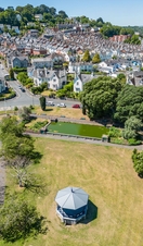 View over Courtenay Park in Newton Abbot in Devon