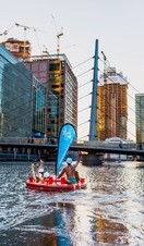 Views during the Hot Tub on the Thames trip with Skuna Boats