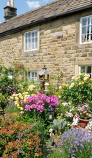 A beautiful cottage garden in the Derbyshire village of Eyam.