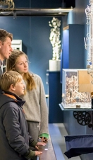 A family visiting the MAD Museum, Stratford-upon-Avon