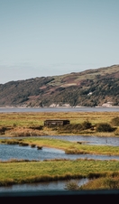 A landscape view of the Dyfi Biosphere Reserve in Wales