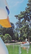 Boating in Cannon Hill Park, Edgbaston, Birmingham, West Midlands