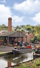 Boat Dock at The Black Country Living Museum in Dudley, West Midlands