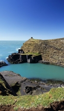 The Blue Lagoon at Abereiddy, on the Pembrokeshire Coastal Path, Wales