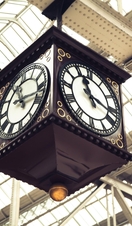 Meeting Point of Glasgow Central Station vintage clock Scotland