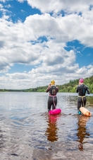 Wild Braemar, swimming at Loch Morlich