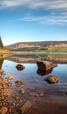 An outdoor shot of Dovestone Reservoir in the Peak District