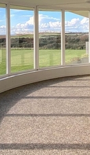 Building looking out over the sea