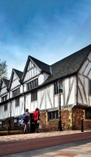 An outdoor view of Leicester's historic Guild Hall