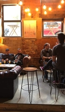 A group of people on a craft beer tour in Manchester