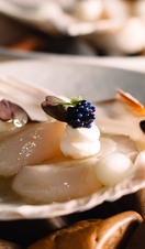 Scottish Scallop starter at MARA, Links House