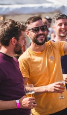 A group of people enjoying some drinks at Bristol Craft Beer Festival