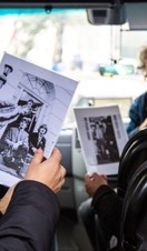 People on the London Rock Tour coach