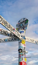 Sign post at John O'Groats