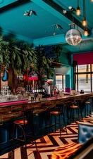  Beautiful bar interior at The Maverick, Belfast