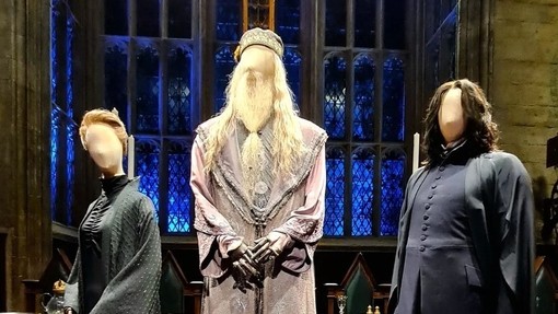 Costumes worn by actors featuring in the Harry Potter films at the Warner Bros Studio Tour