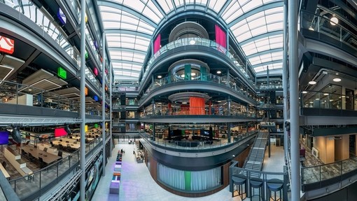 An inside view of the BBC Studios in Cardiff