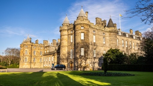 The Palace of Holyroodhouse, a royal residence in Edinburgh, Scotland