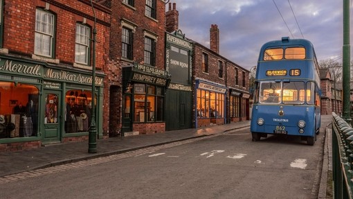 Eine Straße im Black Country Living Museum