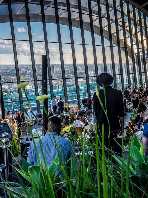 Interior view of the Sky Garden